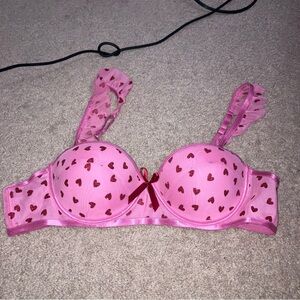 NWOT Just Sexy Lingerie Glitter Heart Bra | VALENTINES DAY / JENNIFERS BODY